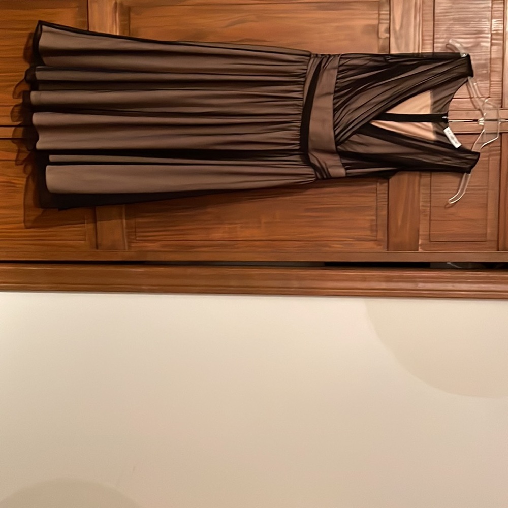 Gold and black dress